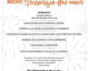 Recibe el nuevo año con elegancia: Menús especiales para Nochevieja y Año Nuevo en el Hotel Olid de Valladolid