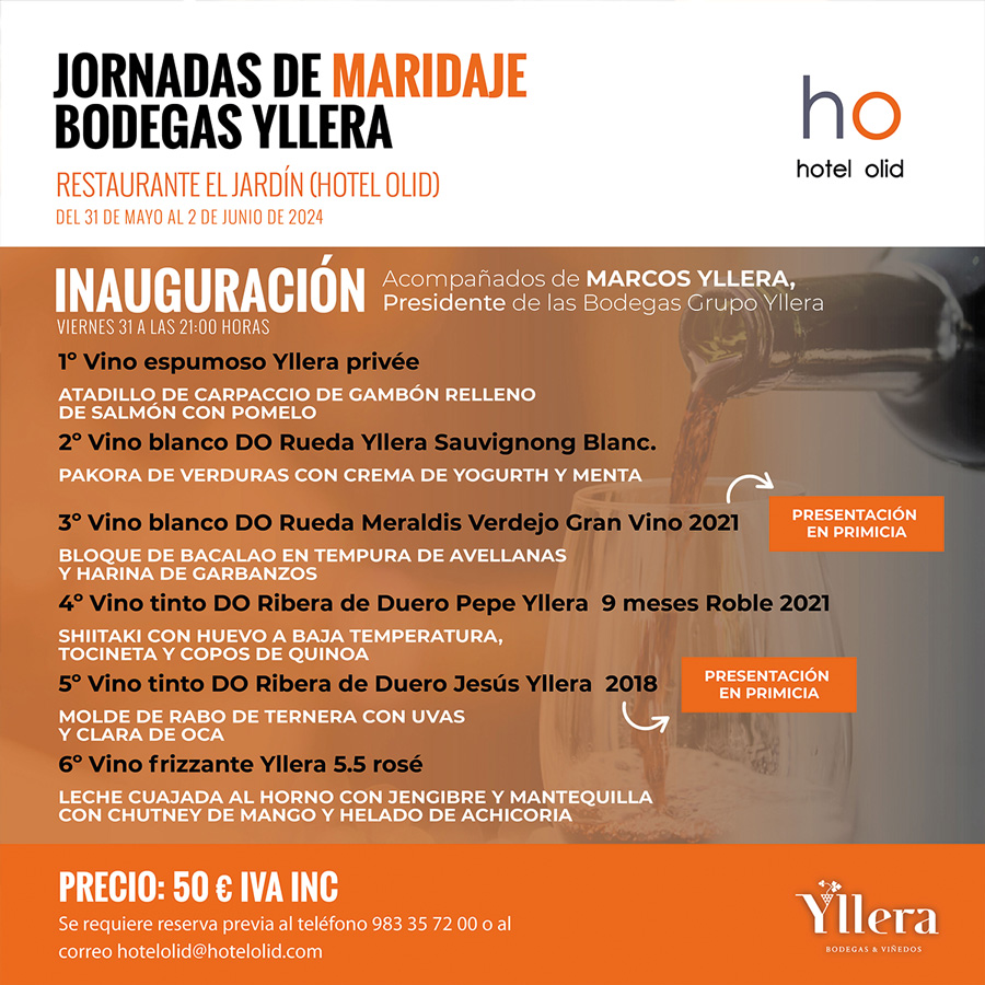 Jornadas de Maridaje con Bodegas Yllera