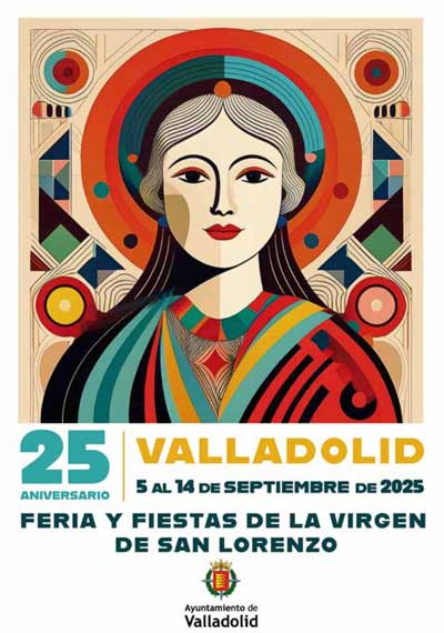 Portada del cartel de fiestas de Valladolid 2025